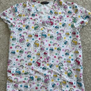 Polar Bear Medical Scrub Top